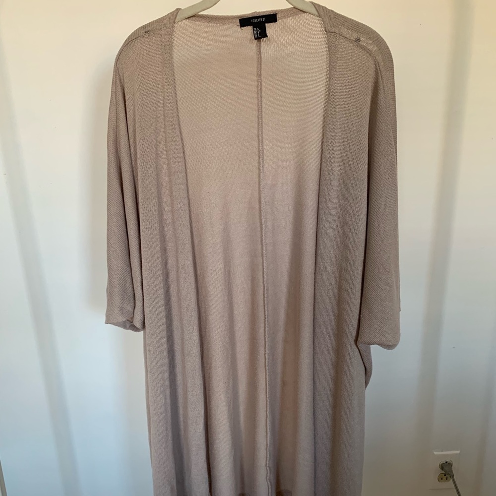 Forever 21 Cream Cardigan